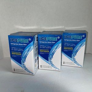 ICE PURE RWF0600A Refrigerator Water Filters GE Kenmore + Bundle of 3 New